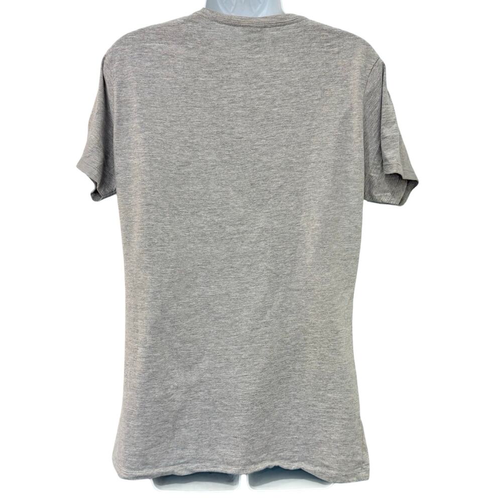Disney Mickey Mouse Ears Friends Gray Christmas Holiday Tee Shirt Women's size L - Picture 9 of 12